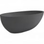Bahama Cast Stone Bathtub Matte Gray